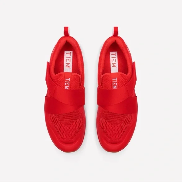 Red Athletic Slip-On Sneakers - Picture 3 of 5